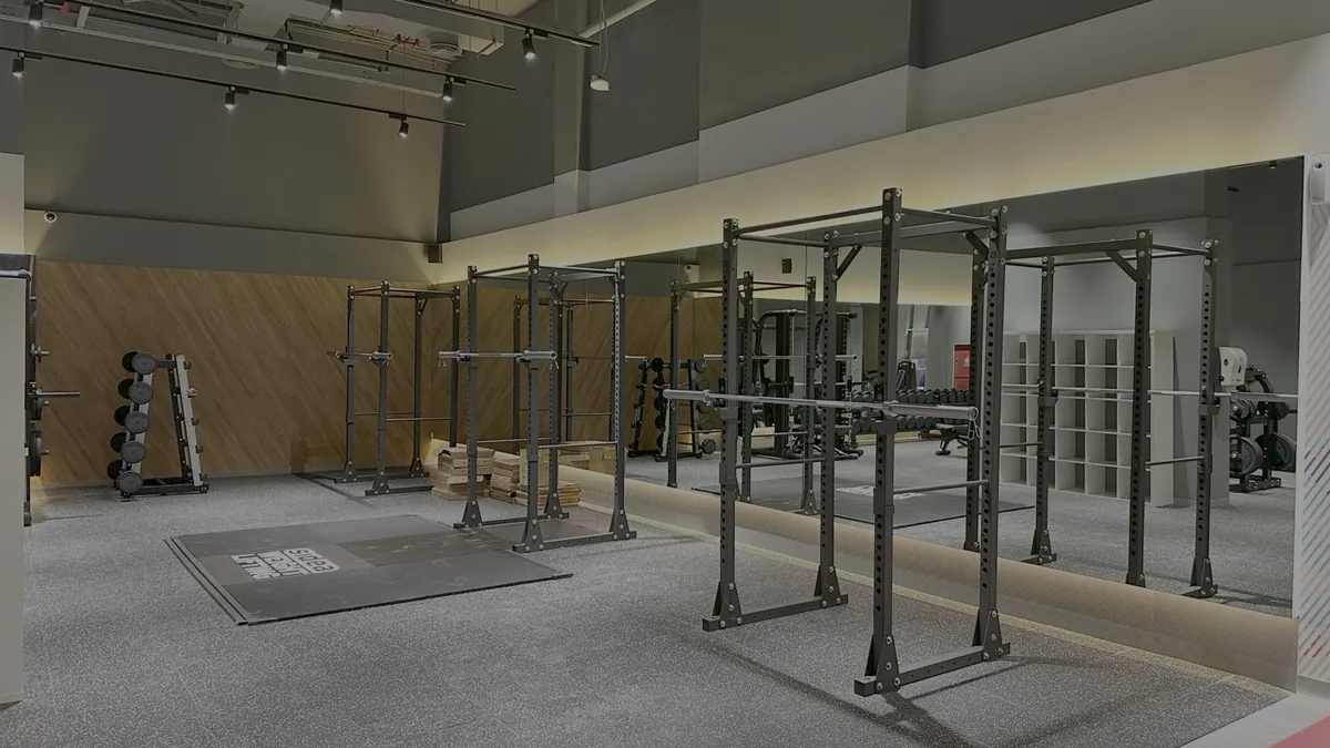 Gym interior fit-out Dubai training area project